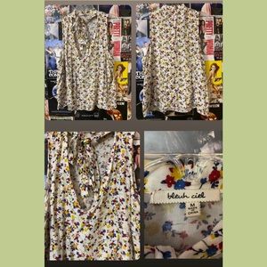 Flower/Floral Sleeveless Shirt